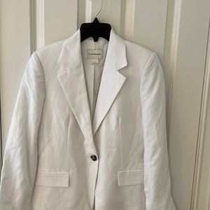 Club Monaco classic linen blazer - white